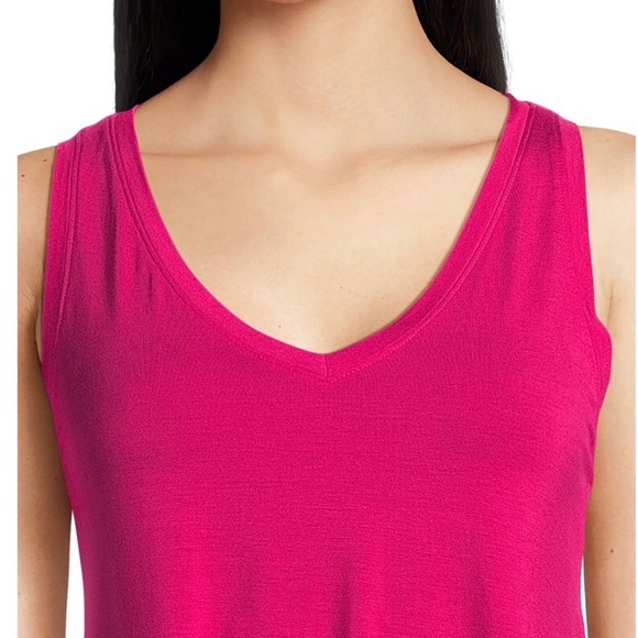 TIME and TRU Womens Tank Top Size XL 16-18 Relaxed Fit Sleeveless Pink New - Picture 4 of 7